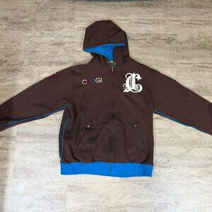 Vintage Coogi Full Zip Hoodie Sweatshirt Mens XL Embroidered Sweater